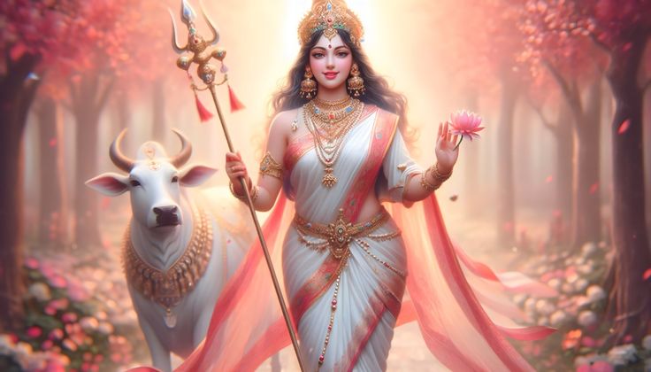 शैलपुत्री माँ बैल असवार